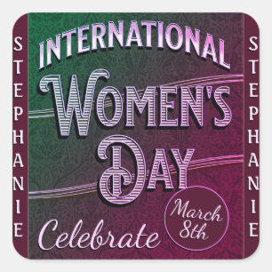 International Women's Day Square Sticker