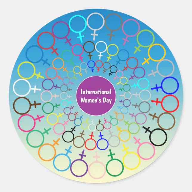 Inernational Week Sticker International Women's Day Sticker | Zazzle