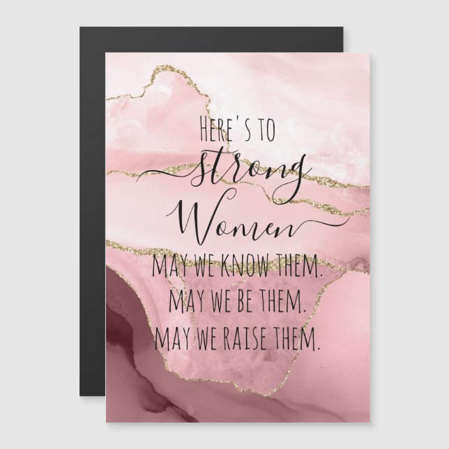 International Women's Day | Strong Women Magnetic  (Front/Back)