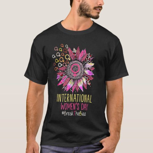 International Womens Day Sun Flower Equality Break T_Shirt
