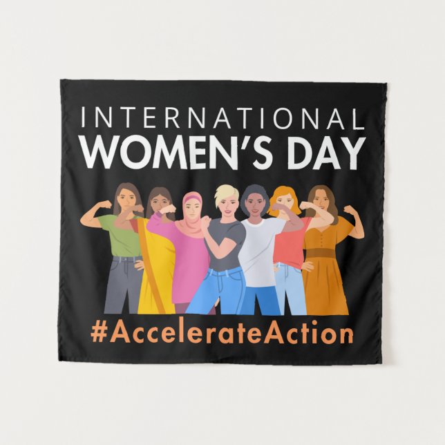 International women's day  tapestry (Front (Horizontal))