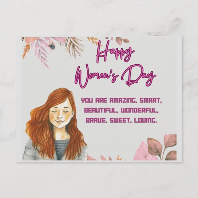 International Women's Day Wishes Postcard (Front)