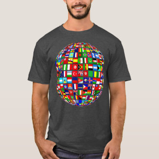 International World Flags  Flags World Map  T-Shirt