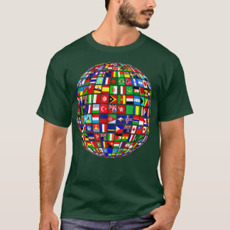 International World Flags Flags World Map T-Shirt