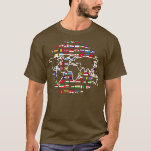International World Map Travelling Cartography Wor T-Shirt