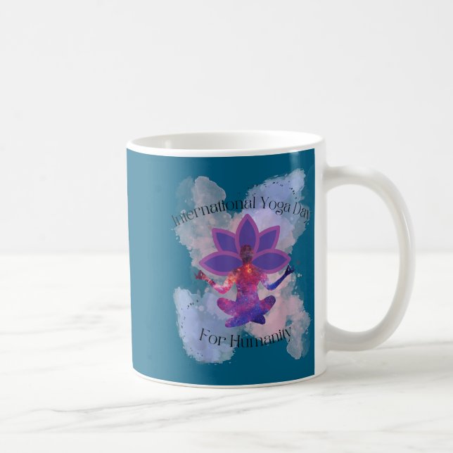 International Yoga Day For Humanity  Coffee Mug (Right)