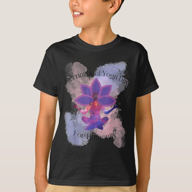International Yoga Day For Humanity  T-Shirt (Front)