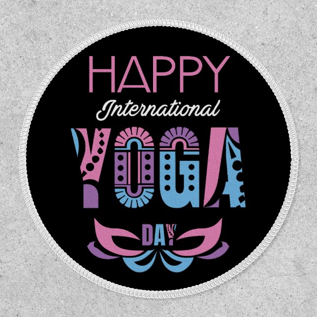 International Yoga Day Patch (Front)