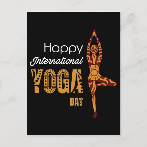 International Yoga Day Postcard