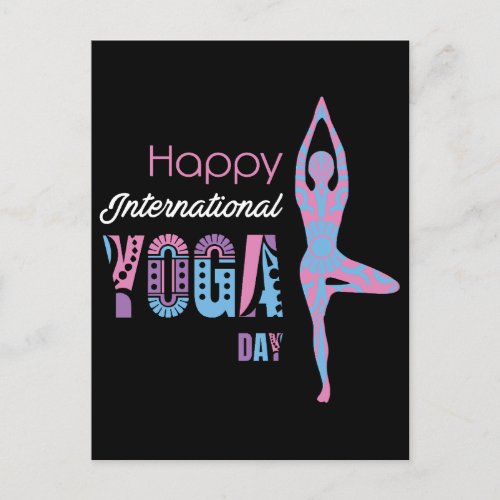 International Yoga Day Postcard