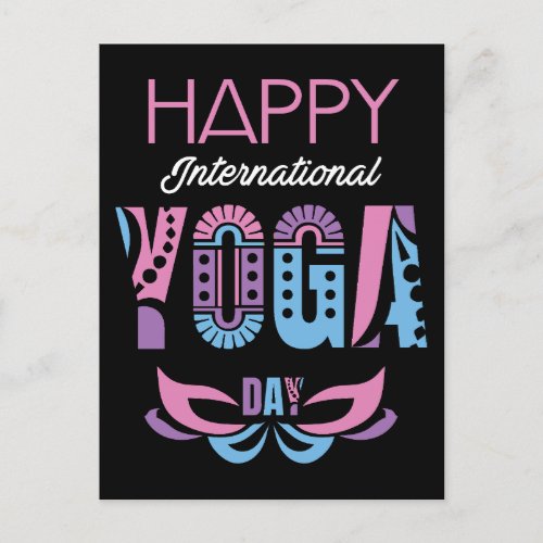 International Yoga Day Postcard