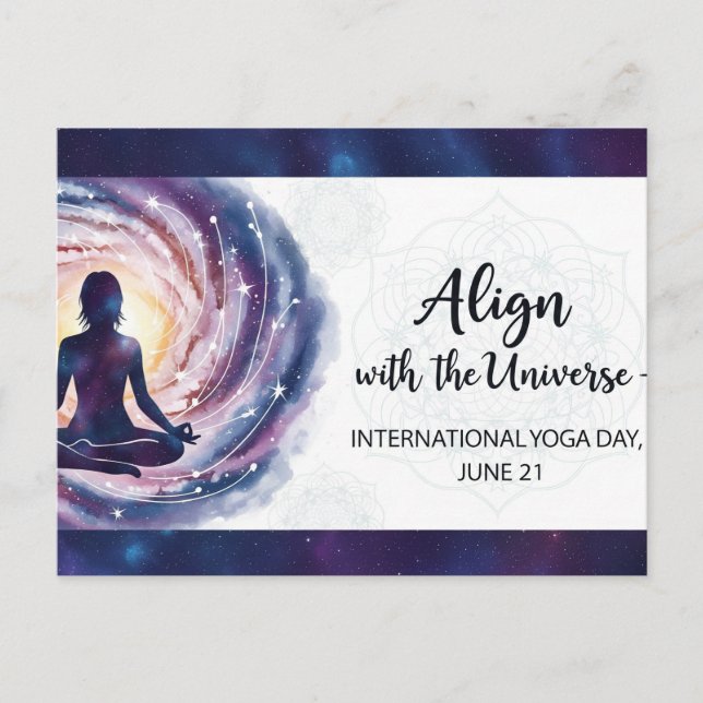 International Yoga Day  Postcard (Front)