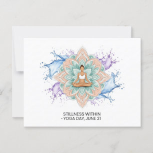 International Yoga Day Postcard