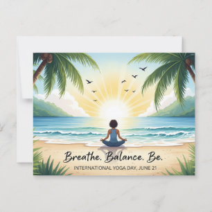 International Yoga Day Postcard