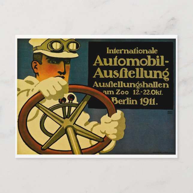 Internationale Automobil-Ausftellung 1911 Postcard (Front)