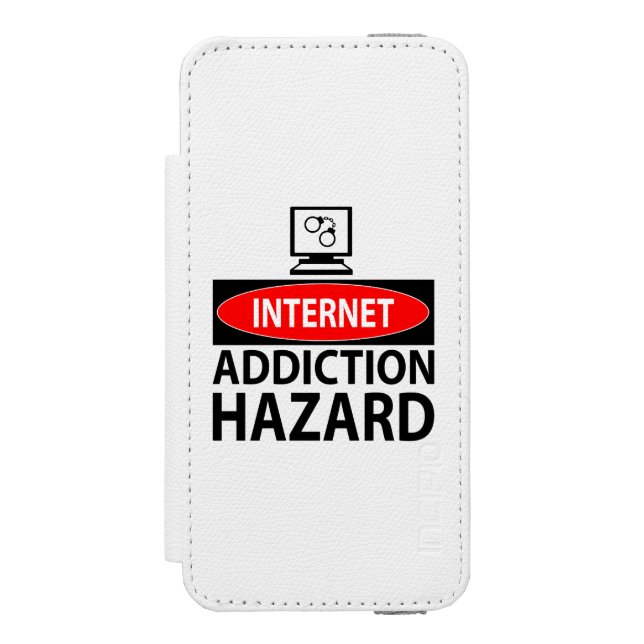 Internet – addiction hazard incipio iPhone wallet case (Folio Front)