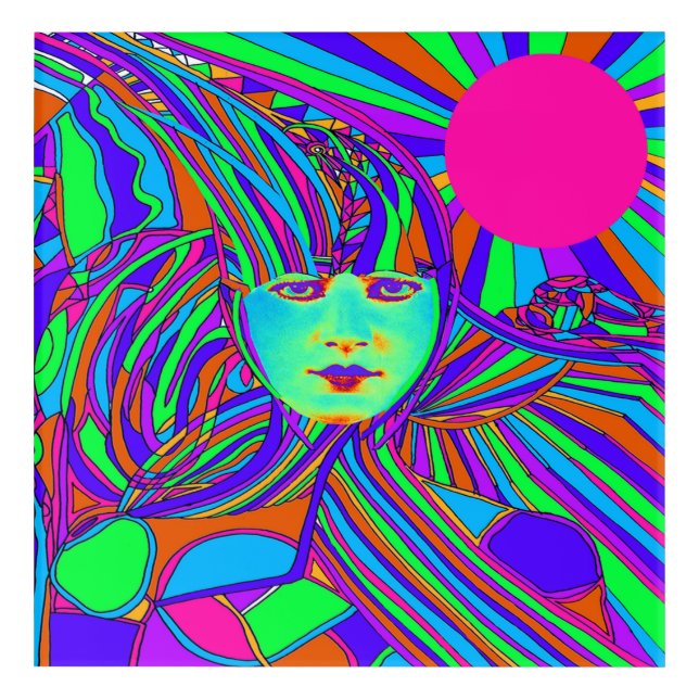 Internet Computer Acrylic Print (Front)