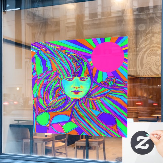 Internet Computer Window Cling (Cafe Window)