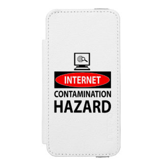 Internet – contamination hazard wallet case for iPhone SE/5/5s