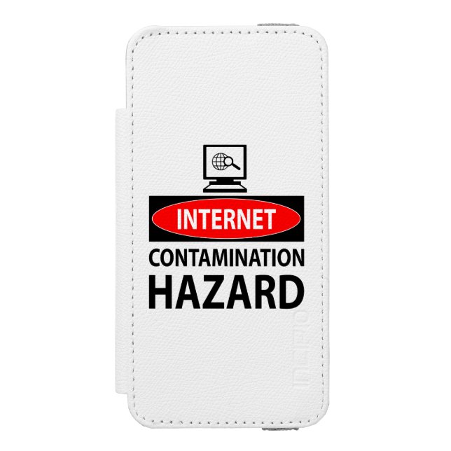 Internet – contamination hazard incipio iPhone wallet case (Folio Front)