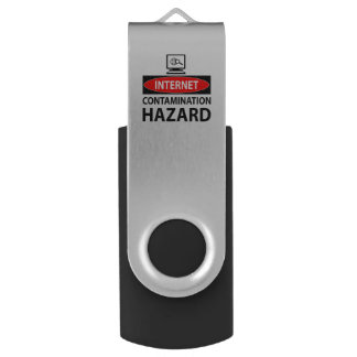 Internet – contamination hazard USB flash drive