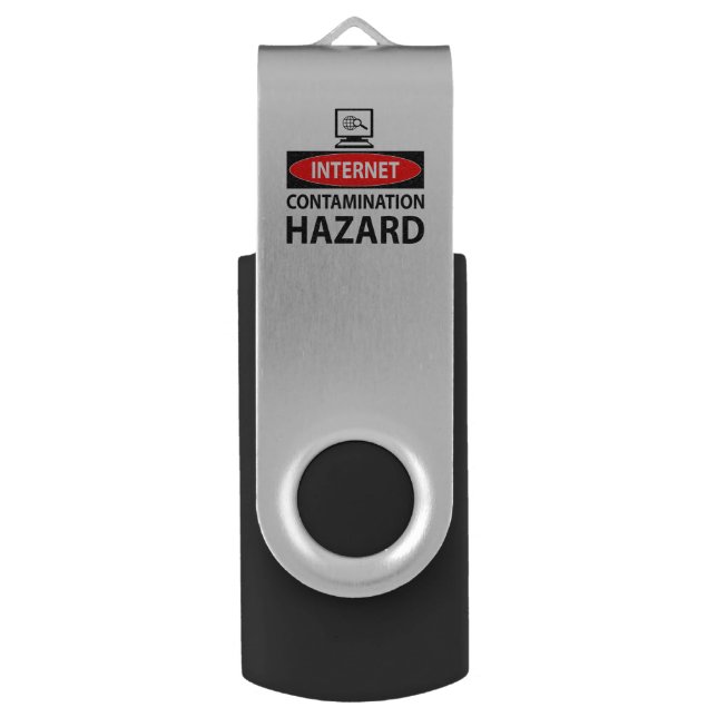 Internet – contamination hazard USB flash drive (Front Vertical)