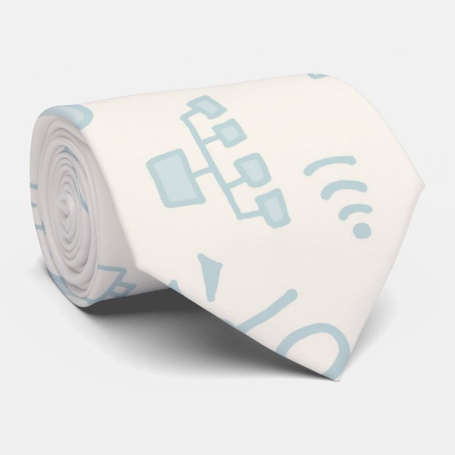 Internet Doodles Neck Tie (Rolled)