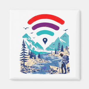 Internet Explorer, wifi gift men women Magnet