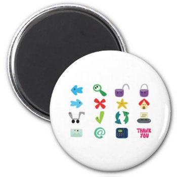 Internet Icons Magnet by escapefromreality at Zazzle