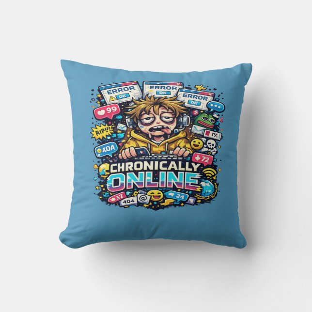 Internet Legacy Throw Pillow (Front)