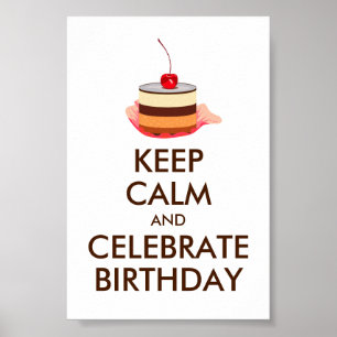 iNTERNET MEME KEEP CALM AND CELEBRATE BIRTHDAY Poster