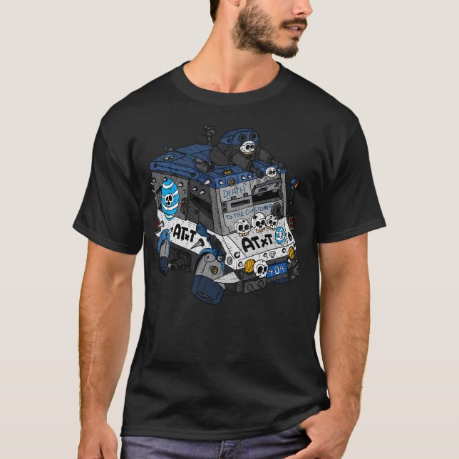 Internet Provider Service Truck. Ict And Browser S T-Shirt (Front)