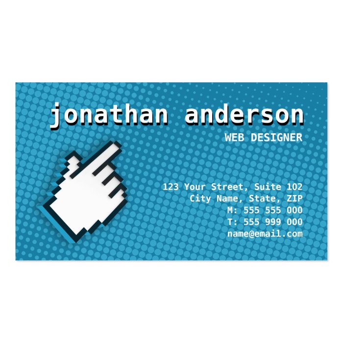 Internet Web Hi Tech business card