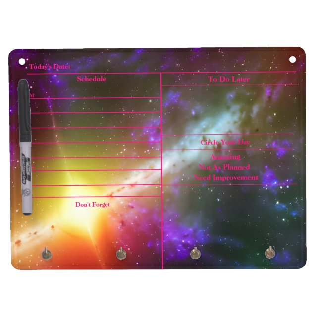  Interplanetary Style To-Do Dry Erase Board (Front)