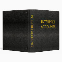 INTERPRET ACCOUNTS3 RING BINDER