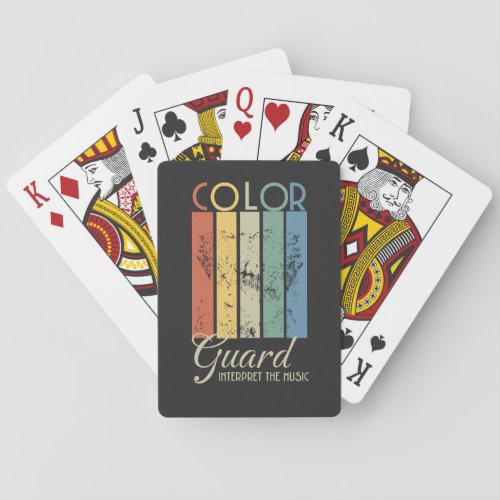 Interpret the Music _ Color Guard  Playing Cards