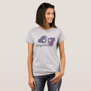 "Interpreter" American Sign Language (Ombré) T-Shirt