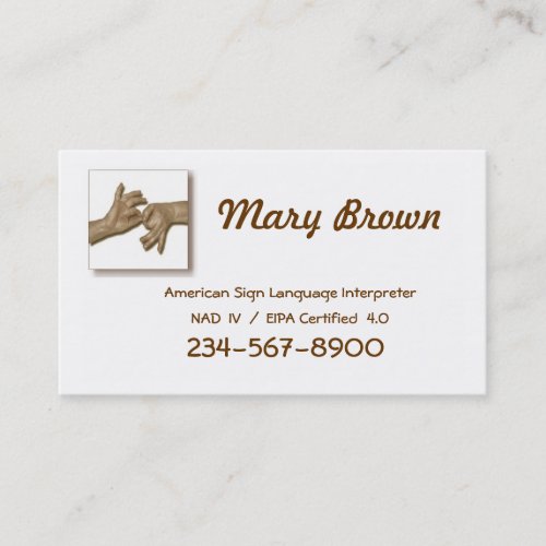 Interpreter Business Card_1 Business Card