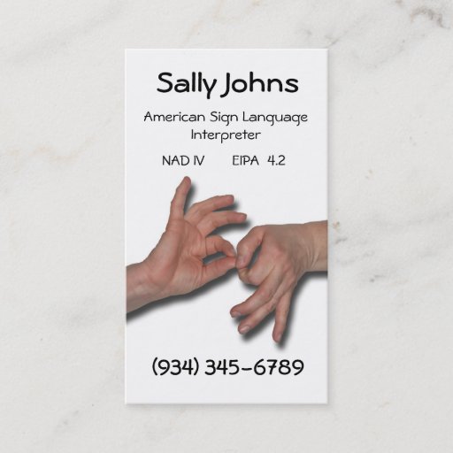 Customizable Interpreter Business Card-4
