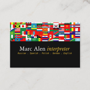 Interpreter Translator Business Card