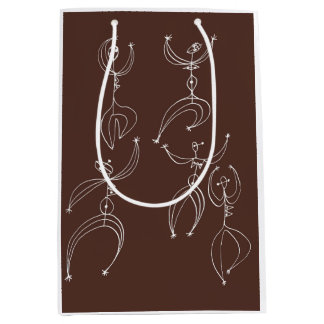 interpretive dance print medium gift bag