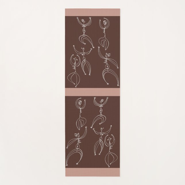 interpretive dance print yoga mat (Front)
