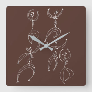 interpretive dance square wall clock
