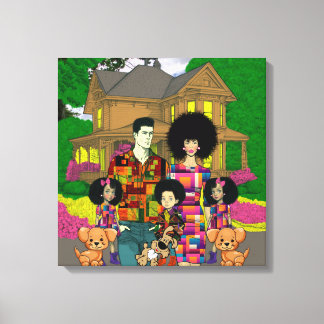 Interracial Family Wall Art