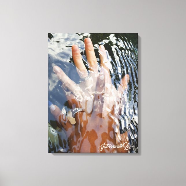 Interracial Love  Canvas Print (Front)