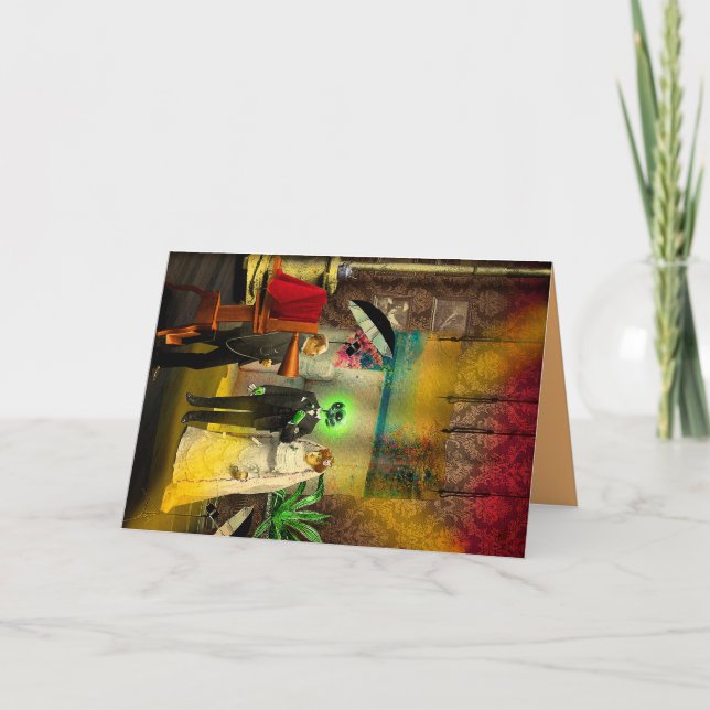 Interracial Love Holiday Card (Front)