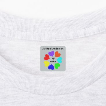 Interracial Love |Rainbow Hearts Clothing Labels Interracial Love |Rainbow Hearts Clothing Labels