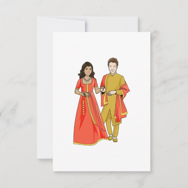 Interracial Marriage Announcement (Front)