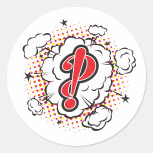 InterroBANG Classic Round Sticker