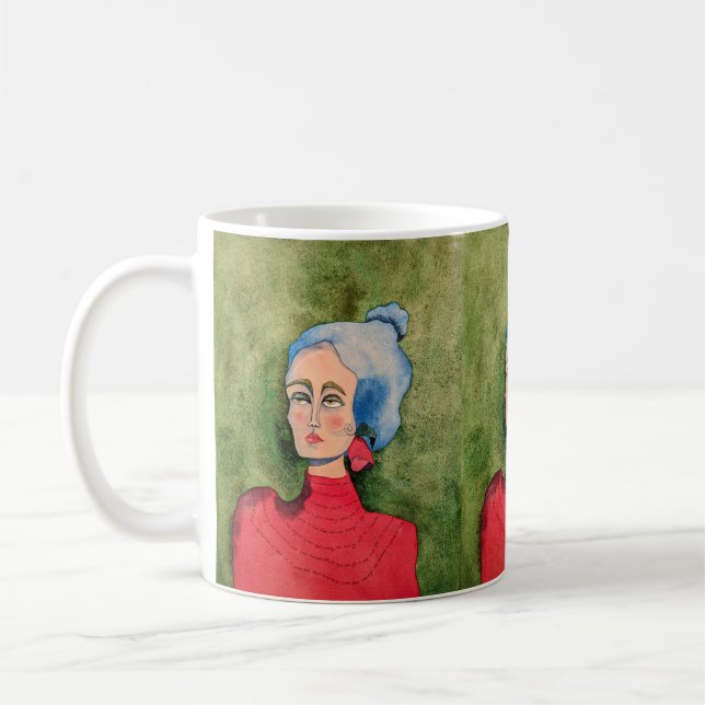 "Interrupted" Coffee Mug (Left)